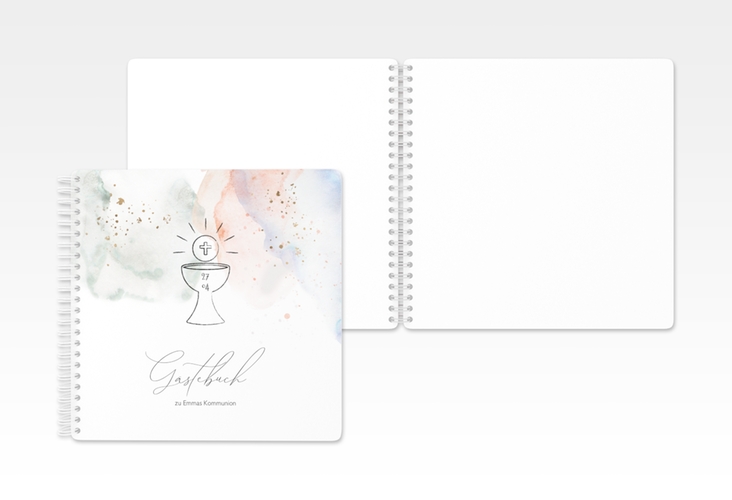 Gästebuch Kommunion Buntheit Ringbindung
