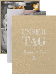 Klick: Details zu Foto-Leporello Hochzeit "Rise" anzeigen Foto-Leporello Hochzeit Rise Leporello beige