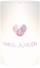 Klick: Details zu Windlicht Hochzeit "Fingerprint" anzeigen Windlicht Hochzeit "Fingerprint" Windlicht pink