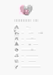 Tagesablauf Poster Hochzeit Fingerprint 50 x 70 cm Poster pink schlicht mit Fingerabdruck-Motiv