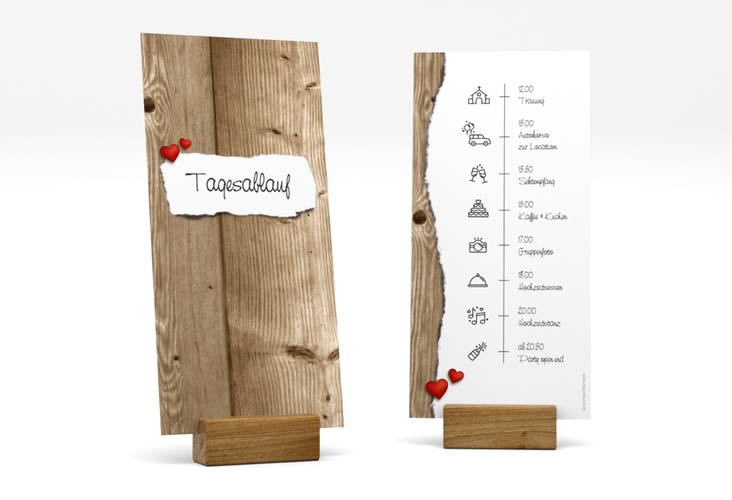 Tagesablauf Hochzeit Reichenhall lange Karte hoch