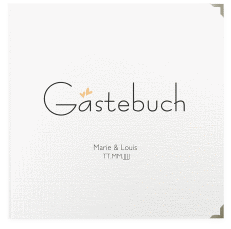 Klick: Details zu Gästebuch Selection Hochzeit "Twohearts" anzeigen Gästebuch Selection Hochzeit Twohearts Leinen-Hardcover beige