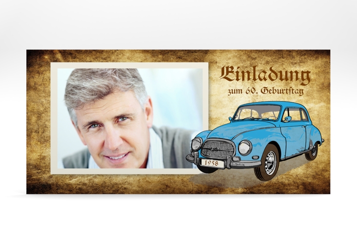 Einladungskarte "Friedrich" DIN lang