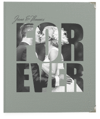 Hochzeitsalbum Letters 21 x 25 cm gruen