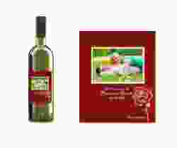 Etichette vino matrimonio collezione Rimini Etikett Weinflasche 4er Set rosso