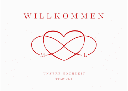 Klick: Details zu Willkommensschild Poster "Infinity" anzeigen Willkommensschild Poster Infinity 70 x 50 cm Poster rot