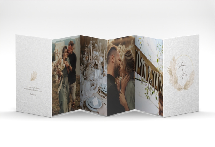 Foto-Leporello Hochzeit Pumila Leporello weiss