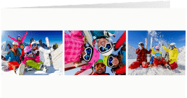 DIN-lang Klappkarte - 3 Bilder lange Klappkarte quer