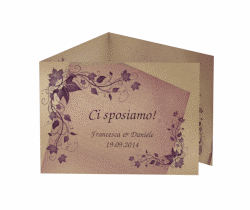 Klick: Details zu Inviti matrimonio collezione Como anzeigen Inviti matrimonio collezione Como A6 doppelt geklappt