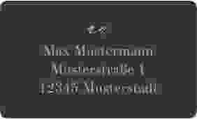 Empfängeretikett Hochzeit Moment 63,5 x 38,1 mm gruen