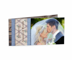 Klick: Details zu Ringraziamenti matrimonio collezione Monaco anzeigen Ringraziamenti matrimonio collezione Monaco DIN lang Klappkarte blu