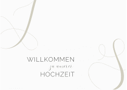 Willkommensschild Poster "Eheschließung"