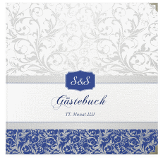 Klick: Details zu Gästebuch Selection Hochzeit "Latina" anzeigen Gästebuch Selection Hochzeit Latina Leinen-Hardcover blau