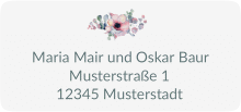 Klick: Details zu Absenderetikett Hochzeit "Herzgold" anzeigen Absenderetikett Hochzeit Herzgold 45,7 x 21,2 mm weiss