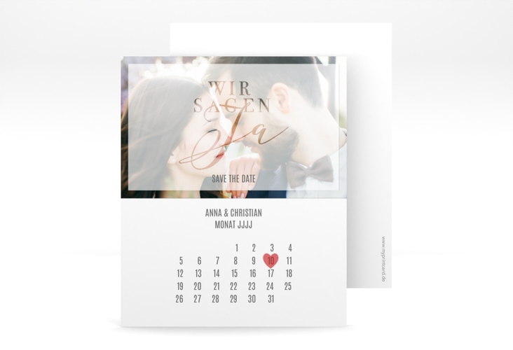 Save the Date-Kalenderblatt Amazing Kalenderblatt-Karte
