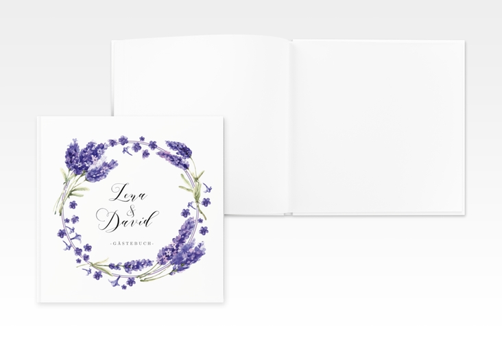 Gästebuch Creation Hochzeit Lavendel 20 x 20 cm, Hardcover