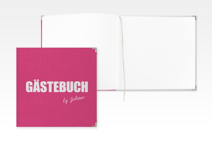 Gästebuch Selection Geburtstag Zig Leinen-Hardcover pink