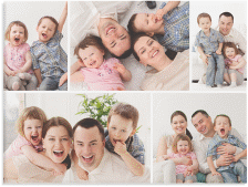 Fotocollage Leinwand Zusammenhalt (40x30 cm) 40 x 30 cm Leinwand mit mehreren Fotos