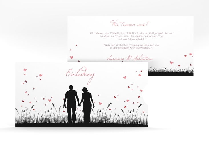 Einladung Hochzeit Rouen Einsteckkarte