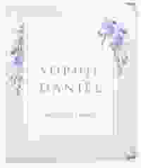 Hochzeitsalbum Blauregen 21 x 25 cm blau mit Wisteria-Blüten