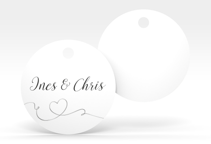 Geschenkanhänger Hochzeit Dolce Geschenkanhänger, rund