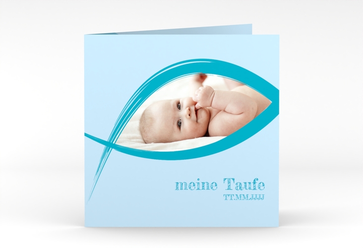 Einladung Taufe Mercy quadr. Klappkarte