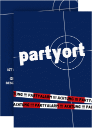 Einladungskarte "Partyort"