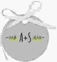 Geschenkanhänger Hochzeit Eden Geschenkanhänger, rund gruen