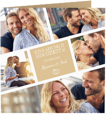 Klick: Details zu Hochzeitseinladung "Rise" anzeigen Hochzeitseinladung Rise quadr. Klappkarte beige