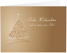 Klick: Details zu Geschäftliche Weihnachtskarte "Goldverlauf" anzeigen Geschäftliche Weihnachtskarte "Goldverlauf"