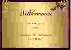 Willkommensschild Poster Toulouse 70 x 50 cm Poster rot romantisch mit Schmetterlingen