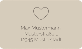 Klick: Details zu Empfängeretikett Hochzeit "Lebenstraum" anzeigen Empfängeretikett Hochzeit Lebenstraum 63,5 x 38,1 mm beige