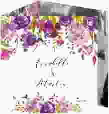 Dankeskarte Hochzeit "Violett"