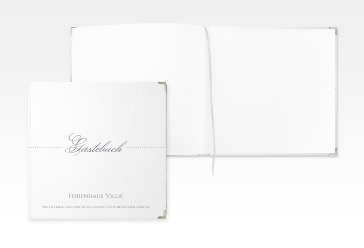 Gästebuch Selection Ferienhaus Villa Leinen-Hardcover