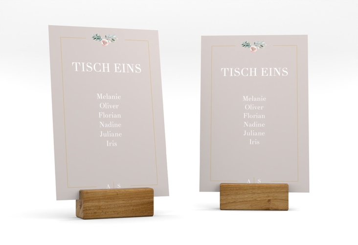 Tischaufsteller Hochzeit Symphonie Tischaufsteller rosa