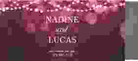 Hochzeitseinladung Lichtspiel Einsteckkarte pink