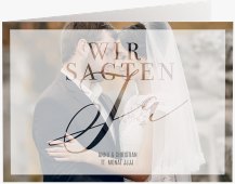 Hochzeits-Dankeskarten Mit Rotgoldfolie – 36 Karten Inkl. Umschläge, 15,2 X 10,8 Cm, Blanko Innen