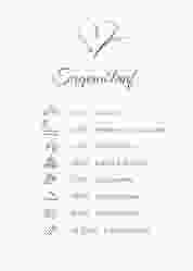 Tagesablauf Poster Hochzeit "Envie"