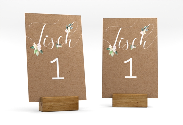 Tischnummer Hochzeit Inlove Tischaufsteller hochglanz