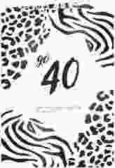 Einladung 40. Geburtstag "Wild"