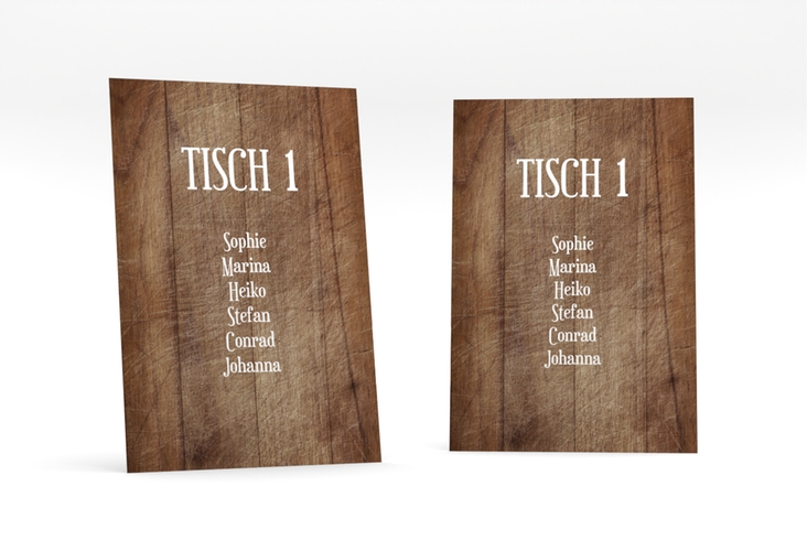 Tischaufsteller Hochzeit Wood Tischaufsteller
