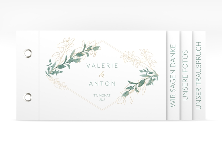 Danksagungskarte Hochzeit Verde Booklet