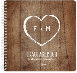 Klick: Details zu Trautagebuch Hochzeit "Wood" anzeigen Trautagebuch Hochzeit "Wood" Trautagebuch Hochzeit braun