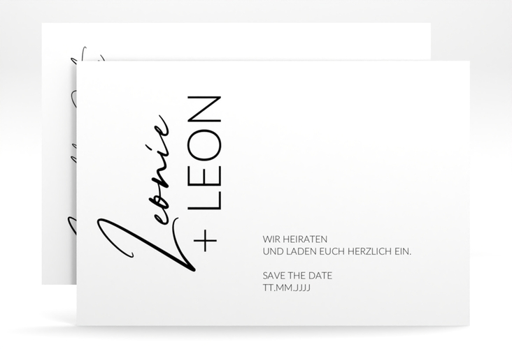 Save the Date-Karte Your Name A6 Karte quer
