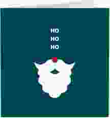 Geschäftliche Weihnachtskarte "Hohoho"