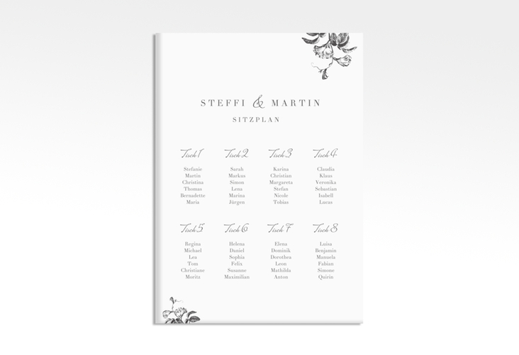 Sitzplan Leinwand Hochzeit Magnificent 50 x 70 cm Leinwand