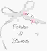 Geschenkanhänger Hochzeit Lilly Geschenkanhänger, rund pink