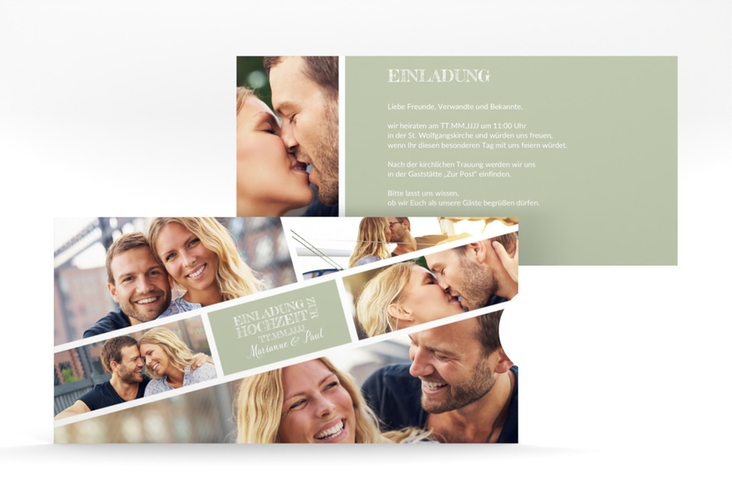 Hochzeitseinladung Rise Einsteckkarte