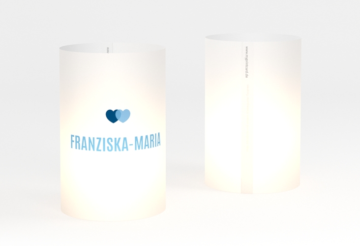 Windlicht Hochzeit Couple Windlicht blau