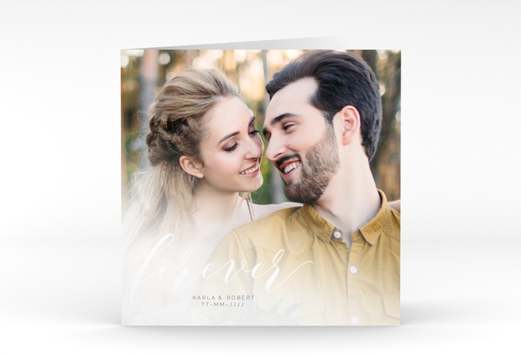 Hochzeitseinladung Promise quadr. Klappkarte